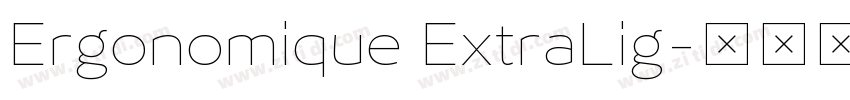 Ergonomique ExtraLig字体转换